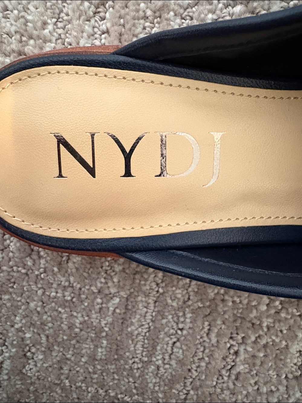 NYDJ Black and Gray Leopard-Print Bow Mules NWT 🙌 - Picture 2 of 10